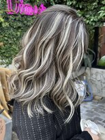 ディモアンド 表参道(Dimo&)&nbsp;xハイライト/イメチェン/ホワイトブロンド/外ハネボブ/美髪/