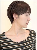 ショートヘアショートボブ縮毛矯正白髪ぼかし表参道青山30代