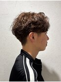 波巻き×フェザーパーマ