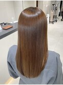◎ブリーチなしカラー◎ラテブラウン◎美髪ヘア◎30代艶髪ヘア