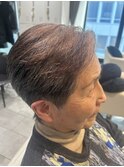 大人ショート/すっきりショート/白髪ぼかし/50代/60代