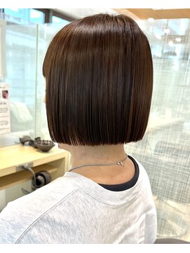 ファースト 仙台店(first) 襟足ギリギリぱつっとボブ