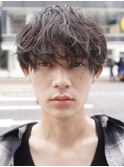 シャドウパーマメンズメッシュメンズパーマ波巻きパーマ韓国ヘア