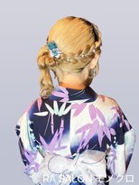 アールエーサロンモノクロ 秋葉原(RA SALON モノクロ) 【浴衣着付け ヘアメ】サイドくらげヘア