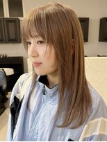 ディッセンバー 伊勢崎(December) レイヤーカット/グレージュ/レイヤーボブ/ミルクティーベージュ