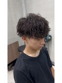 波巻きツイストスパイラル/リバースセンターパート/四条烏丸