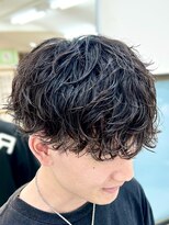 コハク(COHAQ BEAUTY AND RESORT)&nbsp;シャドウパーマ波巻きスパイラルパーマメンズパーマ