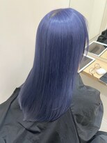 ユウル 横浜(juhl.)&nbsp;ネイビーブルージュブリーチダブルカラーハイトーンカラー横浜駅