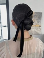 ウル 岡山駅店(ULu.)&nbsp;結婚式ヘア二次会ヘア編みおろしカチモリシニヨン岡山ヘアセット