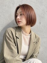 アミリー 成田飯田町店(Amily)&nbsp;髪質改善×カッパーオレンジストレートボブ艶髪