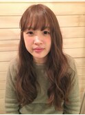 ゆるふわフリンジバングロング