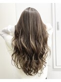 【ALIVE吉祥寺】ココアブラウンハイライトフリンジウェーブ