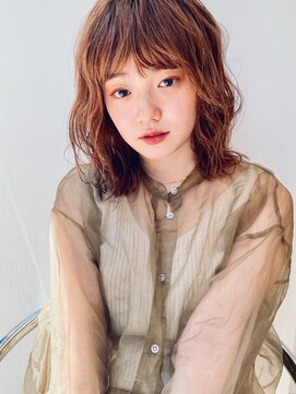 エムスラッシュ みなとみらい馬車道店(M SLASH) M.SLASH馬車道/濡れ髪/セミウェットウェーブ/暖色系カラーz1