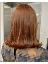 キラ 渋谷(KILLA) オレンジベージュ ブリーチなしダブルカラー 榎園由美