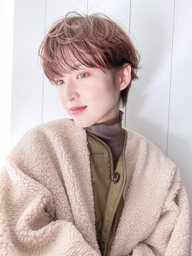 アイティー バイ アルバム 中野店(IT by ALBUM) マッシュカールショート_くびれミディイヤリングカラー_8324