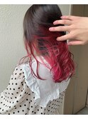 ビビッドピンク×インナーグラデーション