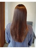 ストレートパーマ ロングヘアー
