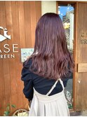 ◎カシスピンクのロングスタイル