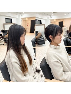 メモリーズ 銀座(Memories) ヘアドネーションして似合わせショートヘア