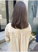 【松本咲花】ブリーチなしオリーブベージュ ワンカールレイヤー