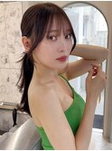 韓国風前髪×レイヤーカット【髪質改善/新宿/レイヤーカット】