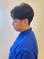 ラギッド 大野城店(RUGGED)&nbsp;ビジネススタイル　ダウンパーマ　ツーブロック