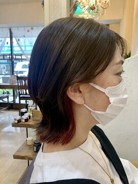 レガロヘアーデザイン(Regalo hair design) レイヤー×インナーピンクカラー