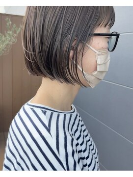 カンゴールサロン 郡山ノース(KANGOL) #ミニボブ#ヌードカラー#赤み消しカラー