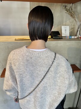 メゾンアミリ(Maison AmiLi) デザインカラー/オリーブベージュ/ウエットヘア【千葉／パーマ】