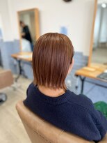 リープ(leap hair)&nbsp;パツッとボブ × まろやかベージュ