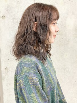 モリオ(morio) ＊ニュアンスパーマロングハードスパイラルパーマ前髪30代40代2