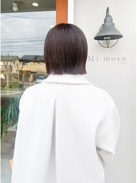 ミモザ(Mi.mosa) 天神/大野城/春日/大人ボブ/ミニボブ/ベージュ/20代/30代/40代