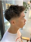 ハイライトカラー ピンクベージュ ウェーブカール ボブルフ 浦和