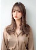 ロングヘア　シースルーバング#9［＃渋谷駅＃韓国＃髪質改善］