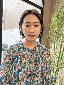 フェンヘアーアイス 中目黒(Fen.hair ici) 20代30代大人可愛い♪ハイライトダブルカラーブルーグリーン