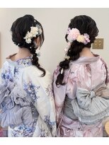 ヘアメイクアンドセットサロン リッコ(Hair make&set salon Ricco)&nbsp;サイド編み下ろし