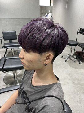 テクト バイアッシュ 吉祥寺店(Tect by Ash) 刈り上げツーブロックマッシュラベンダーピンクブリーチカラー