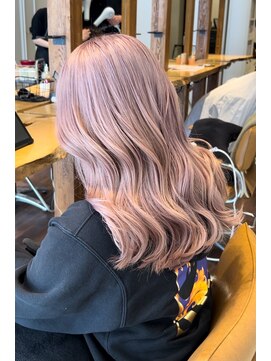 ラグーン(LAGOON) ホワイトピンクベージュ/ケアブリーチ/バレイヤージュ/ピンク