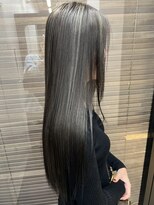 ヌープヘアーアイス(NUUP.hair ici)&nbsp;オリーブグレーココアベージュ小顔クラゲヘアー/黒髪/髪質改善