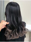 ブリーチインナーバレイヤージュグラデーションカラー夕貴
