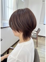 クローバー(clover)&nbsp;ショートウルフ×チョコブラウン / 30代40代50代ヘアスタイル