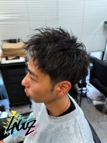 ラグズ 茅ヶ崎(LAGUZ)&nbsp;ラフエッジ・ツーブロックショート　メンズカット