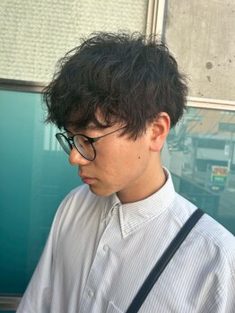 privatesalon SOLEIL  whiteの写真/一人一人に似合うメンズカット＆パーマで“ちょうどいい垢抜け感”を実現！毎朝のセットが驚くほど簡単に◎