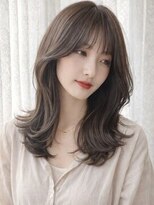 ルシードスタイルアンディアーモ(LUCIDO STYLE andiamo)&nbsp;ウェーブ巻き甘め愛され韓国風くびれパーマレイヤーカット顔周り