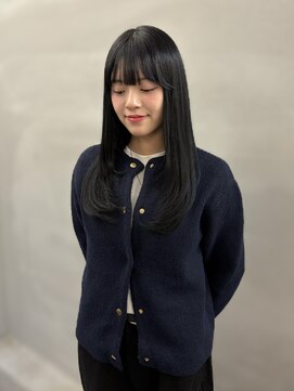 オーク あざみ野(OAK) 透明感ブルーブラック×顔周りレイヤー