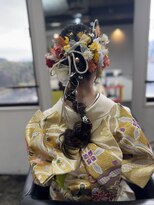 ストレートパーマ専門店 ビタミナポストマン 成人式ヘアセット