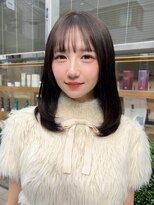 ピークアブー ワン(PEEK-A-BOO ONE)&nbsp;まとまるヘアミディアムヘアナチュラルヘア暗髪艶髪透明感カラー