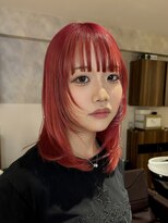 フェイス 石川町 (FACE)&nbsp;レイヤーカット レッドカラー