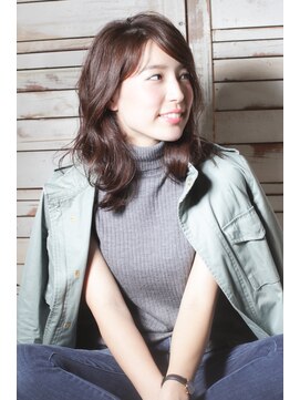 ララテラス(LaLa Terrace) 【LaLaTerrace】　大人可愛いゆるふわミディ×ダークオリーブ