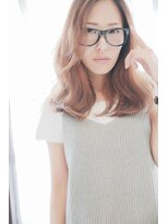 ヘアーアンドアトリエ マール(Hair&Atelier Marl)&nbsp;【Marl】アッシュベージュのセミディスタイル